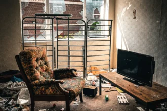 inside the flat, one of the 172 homes left to rot, London estate