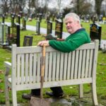 Keith Jackson the gravedigger who is retiring after 35 years of service.