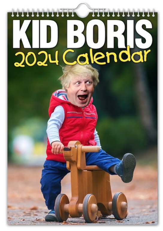the hilarious ‘Baby’ Boris Johnson calendar for 2024.