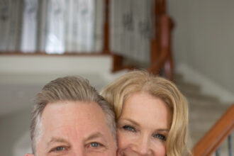 Bobbi with her husband, Dean sharing tip on how to stay healthy in your old age.