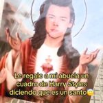 Video grab of Judit convincing her grandmother Harry Styles is a ‘religious saint’.