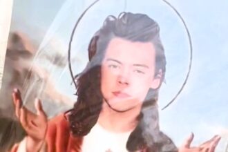 Video grab of Judit convincing her grandmother Harry Styles is a ‘religious saint’.