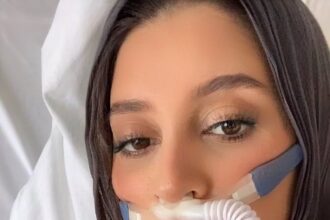 Shaharazaad Gafoor in hospital recovering from bird infection.