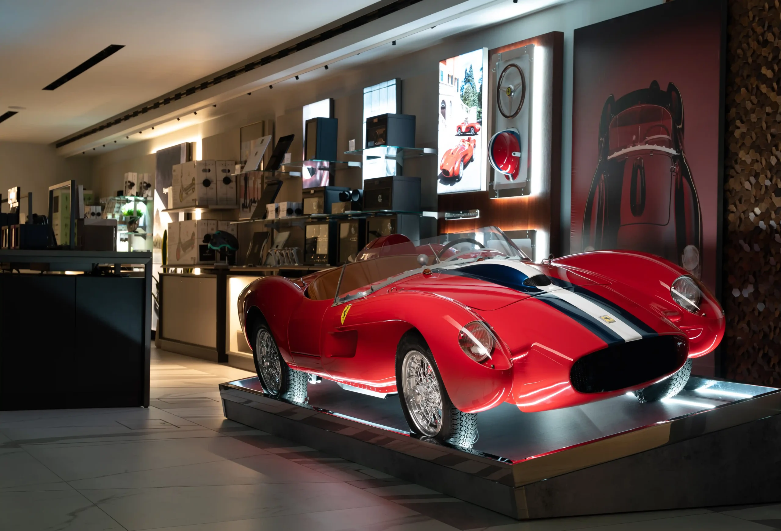 The Ferrari Testa Rossa J. The ultimate toy car on sale in Harrods for Christmas