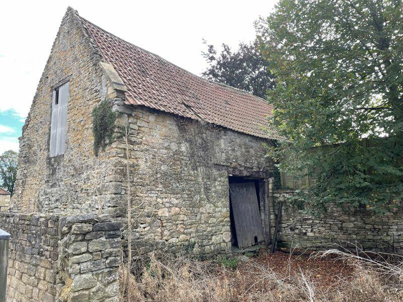 The derelict barn which is up for sale.