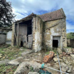 The derelict barn which is up for sale.