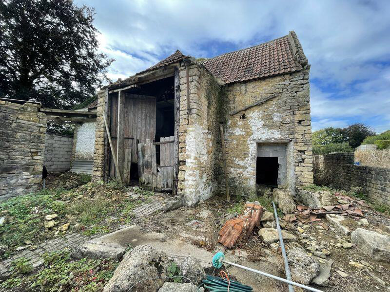 The derelict barn which is up for sale.