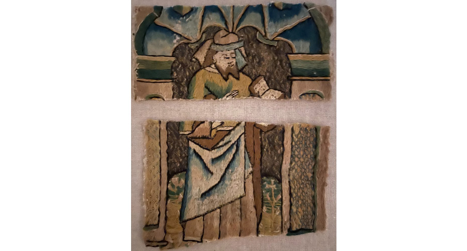 A Tudor textile from Hardwick Hall.