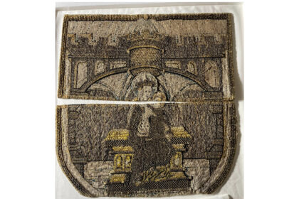 A Tudor textile from Hardwick Hall.
