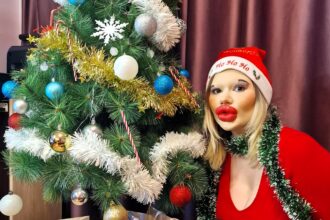 Andrea Ivanova the woman with the world biggest lips, gets MORE filler as early Christmas present.