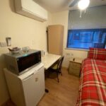 Inside the small studio apartment in london available for renting.