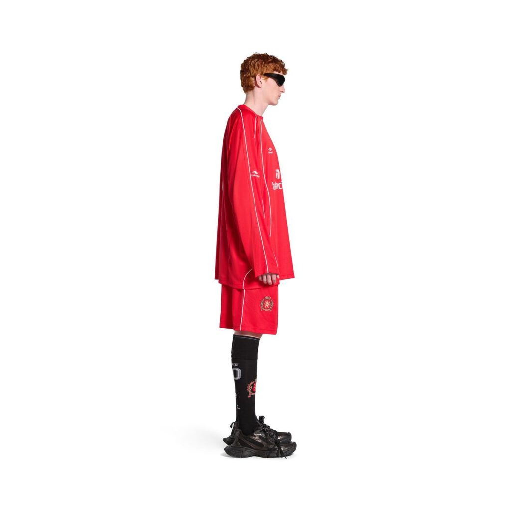 The Balenciaga football strip mocked for looking like a Manchester United copy.