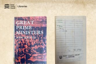 The book "Great Prime Ministers", written by John Whittle, was returned to Manningtree Library, 44 years overdue.