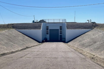 outside the Cold War missile silo bunker turned into a three-bed home with secret tunnel and lift is now available for sale in Sprague, Washington in the US.