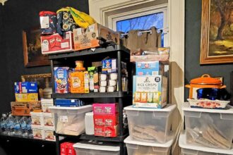 inside the doomsday prepper bunker, where she has stockpile $90,000 worth of food.