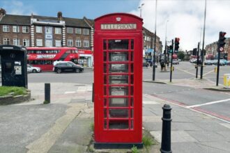 The iconic telephone box in Stamford Hill, north London is now available for sale.