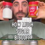 A video grab of the nutritionist Joey revealing how much sugar can be found in a jar of Biscoff spread.