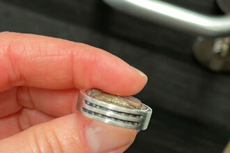 Andrew Olpin's wedding Ring which contains his late baby son’s ashes was lost at Ashton Gate after a match.