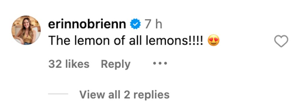 Social media comment on the video of Maxine opening up the giant lemon.