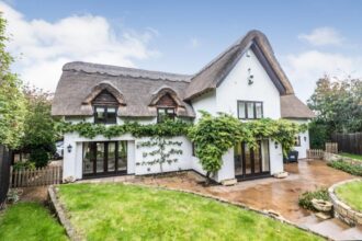 The picturesque property exterior which is up for sale for £950,000 in Wolverhampton.