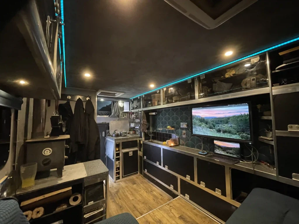 inside the transformed old ambulance into an incredible home on wheels to travel the europe.