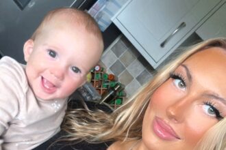 the mother who is being criticized for allegedly coopring the name her son from an influence despite her tot being one month older.