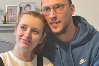 the Mum with her husband and child who gave birth to her baby in a TESCO TOILETS just seconds after walking into supermarket.