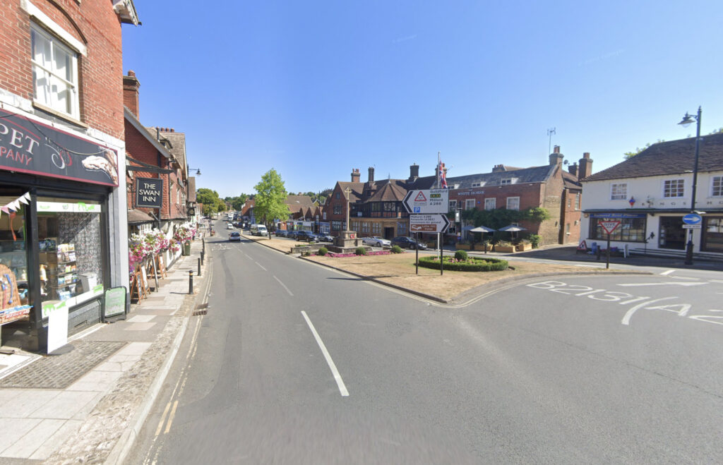 Haslemere in Surrey where a Posh family looking for a chauffeur.