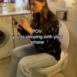 A video grab of Dr Daria Sadovskaya revealing the disturbing reason why scrolling on your phone whilst on the toilet ‘could cause cancer’ goes viral on social media.