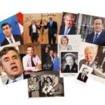 All the British Prime ministers signatures on images of themselves which are available for sale.