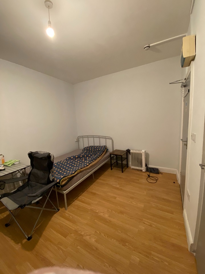 Inside the bizarre studio flat available for renting in in the Kirkdale area of Liverpool, Merseyside.