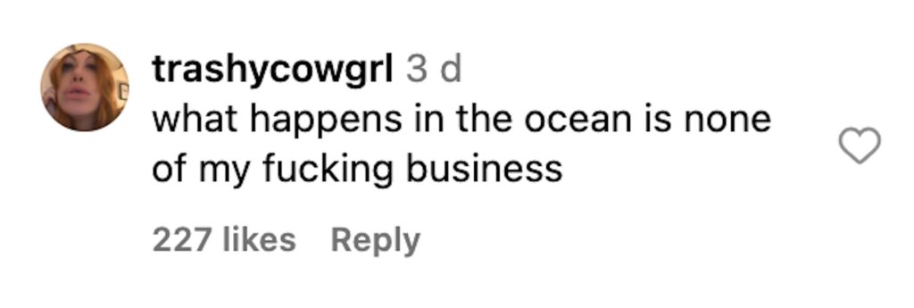 Social media comment on the post of the video of the underwater hotel room goes viral on social media.