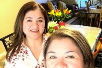 A video grab of Adriana and Lilia Hernández searching for their triplet who has been missing for 46 years.