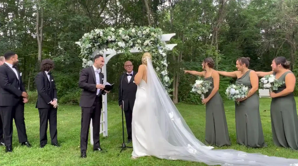 THE Hilarious moment cat crashes couple's wedding during ceremony goes viral on social media. 