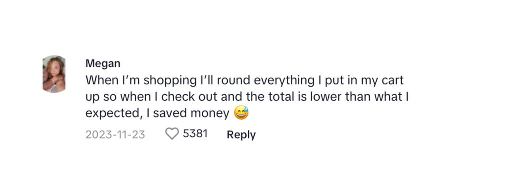 Social media comment on Shilee Hesman and fiance Antonio's viral 'girl math' video.