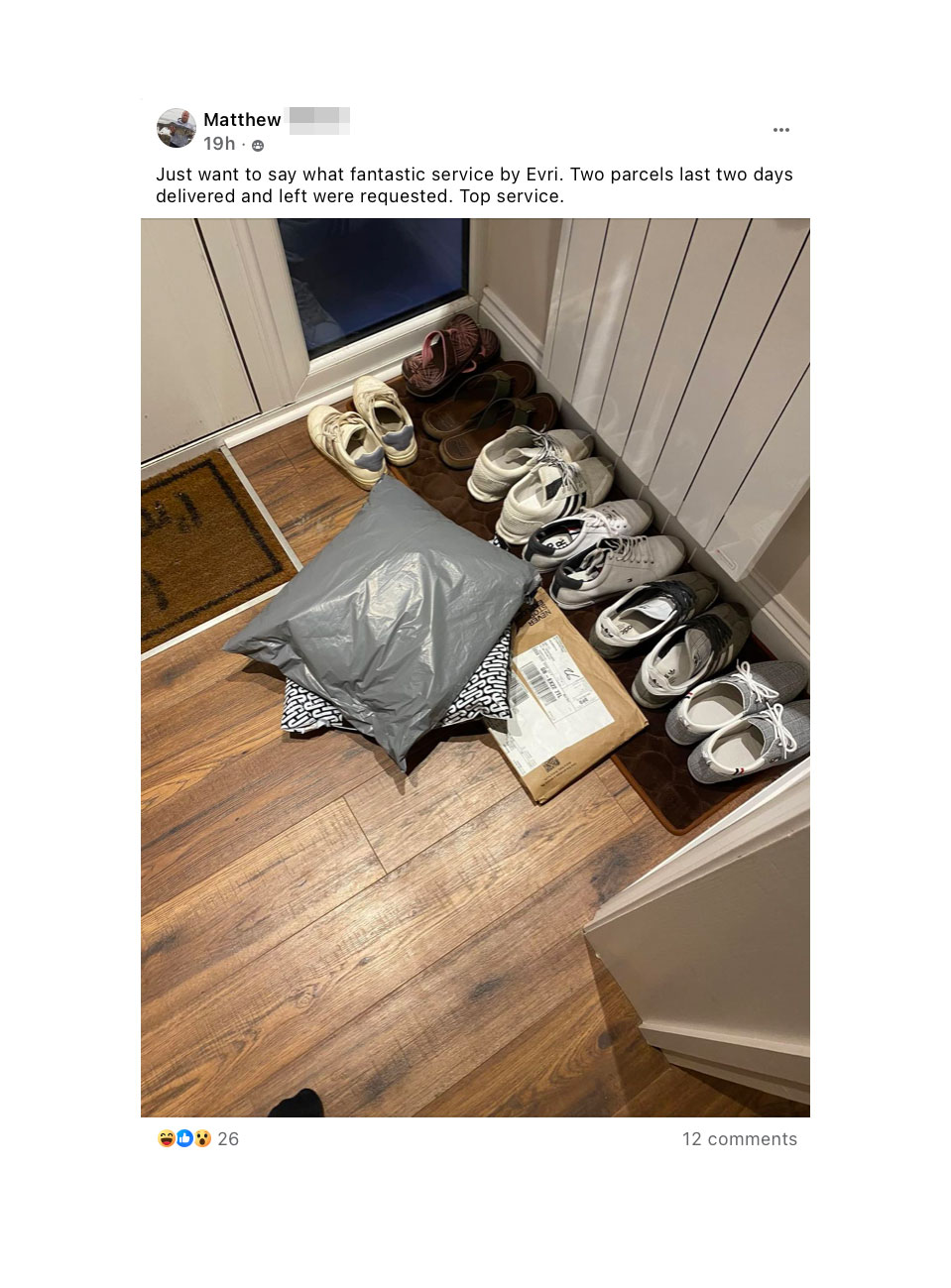 shocking Villagers irate after they keep getting each other's Evri parcels in series of blunders by bungling courier, people take to Facebook to ensure their parcels get to the correct destination.
