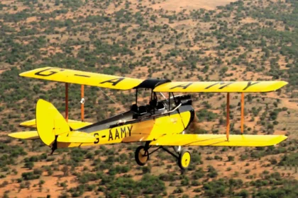 The De Havilland DH60GM Gipsy Moth, featured in the iconic film Out Of Africa, that is available for sale.