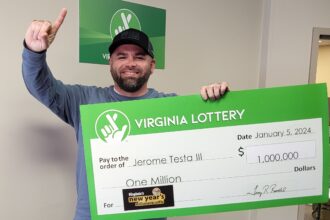 the Virginia man who bought the lottery jackpot while on a Caribbean cruise.