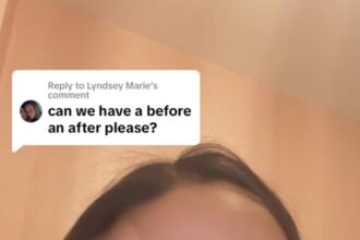 video grab of Verity Went the woman sharing her bizarre experience of waking up from nap with GEORDIE ACCENT.