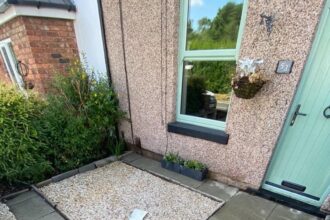 the house which the woman from Manchester purchased was almost denied mortgage because of Japanese knotweed that ISN'T on her property due to bizarre law.