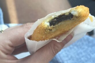 the hash brown McDonald’s ' from which the Woman took bite from and was left horrified.