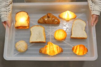 the artist Yukiko Morita's from japan creates bread lamps goes viral on social media.