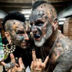 the 'real life demon' with extreme body modifications reveals his passion for hanging midair by hooks pierced through his skin, taking his act to over 20 countries.