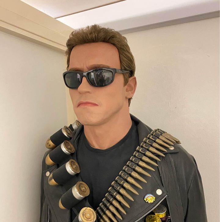 A life-size replica of Arnold Schwarzenegger as the Terminator from the iconic 1991 movie, Terminator 2, is up for grabs. Standing at 6ft 2ins tall and clad in black leather jacket and shades, this model is a must-have for fans. Available for cash collection in Sawbridgeworth, Herts.