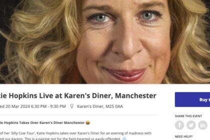 Karen's Diner faces backlash for hosting a Katie Hopkins 'take-over' night at £40 per head, sparking controversy and divided opinions.