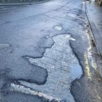 The massive pothole resembling the shape of the United Kingdom, complete with protruding parts like Cornwall and Wales, leaves locals frustrated in Burnley.