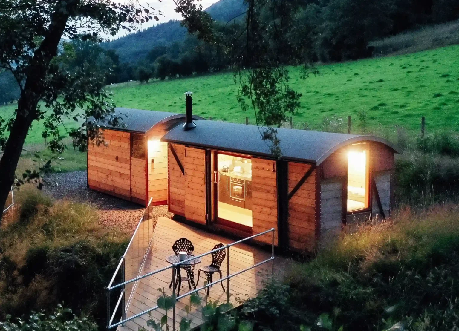 Experience the charm of sleeping on a train in the Welsh Abergavenny uk mountains. available for renting on Airbnb.