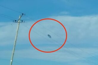 elderly couple on holiday in Argentina were amazed when they captured photos of a UFO while taking snapshots of the landscape.