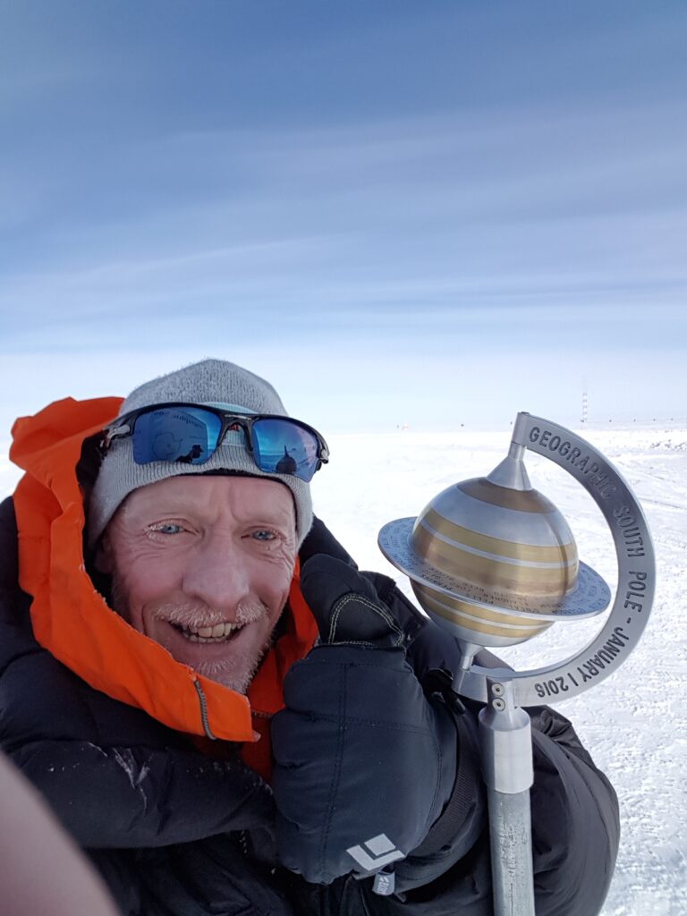 the British explorer who was stuck in Antarctica for a month facing harsh winds in one of the remotest places on the planet.