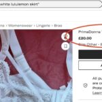 Gemma Collins slashes price of her old bra to £20 on Depop after struggling to find a buyer for the size 42H Prima Donna white bra.